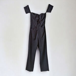 Reformation Off The Shoulder Virginia Jumpsuit Cut Out Stretch Sweetheart Neck 2